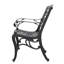 Fauteuil 2 - détails floraux traditionnels et motif rouille - structure en aluminium de 25,91 po x 21,82 po x H 34,59 po nécessaire pour assembler 2 pieds classiques - rouille - requis