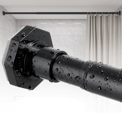 Tension Shower Curtain Rods No Drilling, 29 to 85 Inch, Adjustable Shower Rod for Bathroom