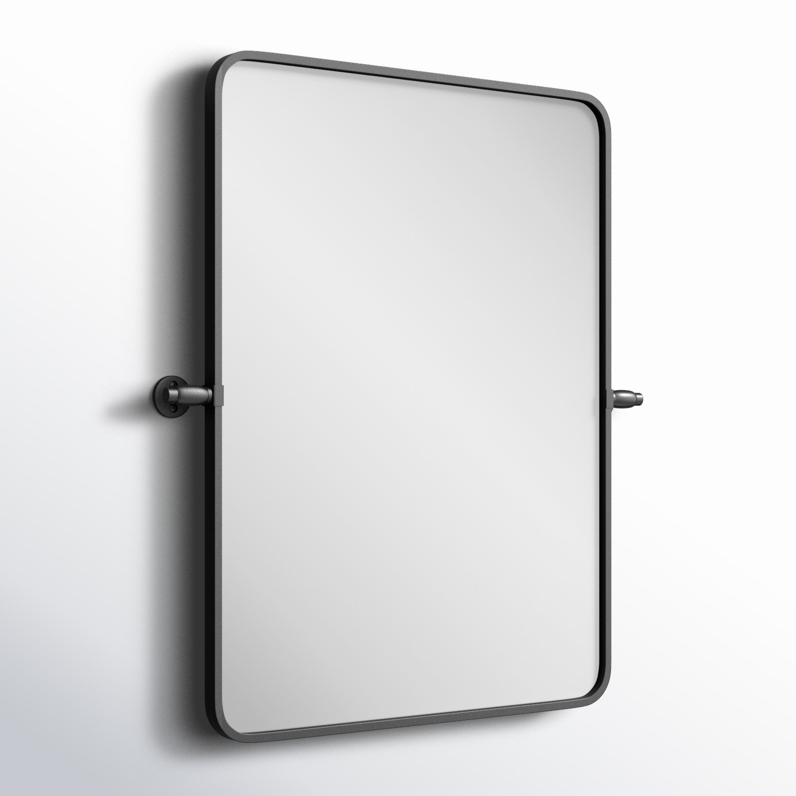 Belfield Metal Wall Mirror, 20" x 24", Silver