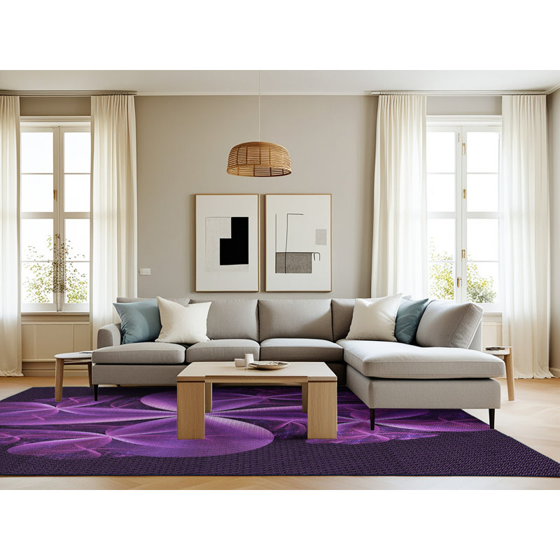 Floral Indoor Rug, Rectangle 8' x 12'