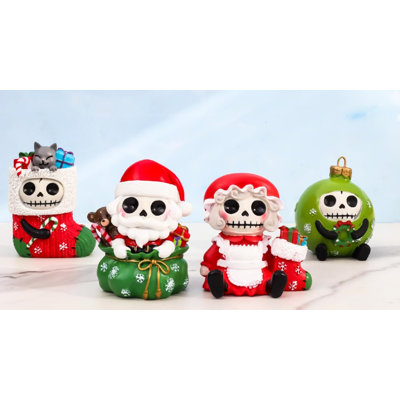 Christmas Furry Bones Mr Mrs Santa Claus Tree Ornament And Stocking Figurines -  The Holiday Aisle®, 38E7BCF84944484C85F38CF57BADD091