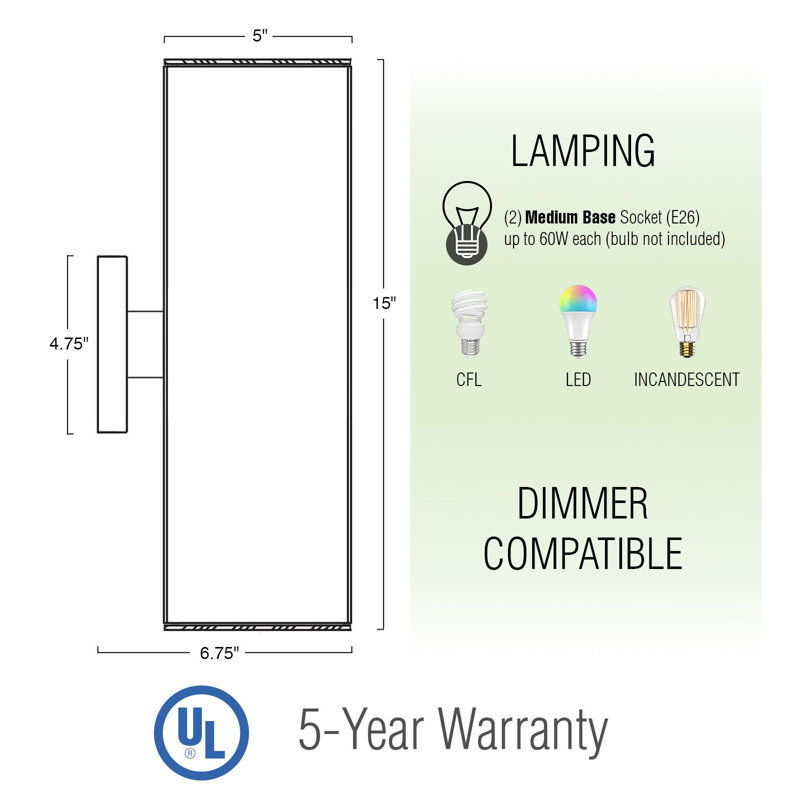Macaire Wall Light, Bronze