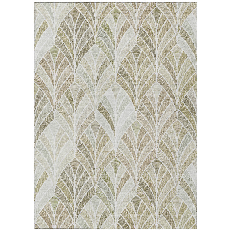 Cecelio Washable Geometric Indoor / Outdoor Rug