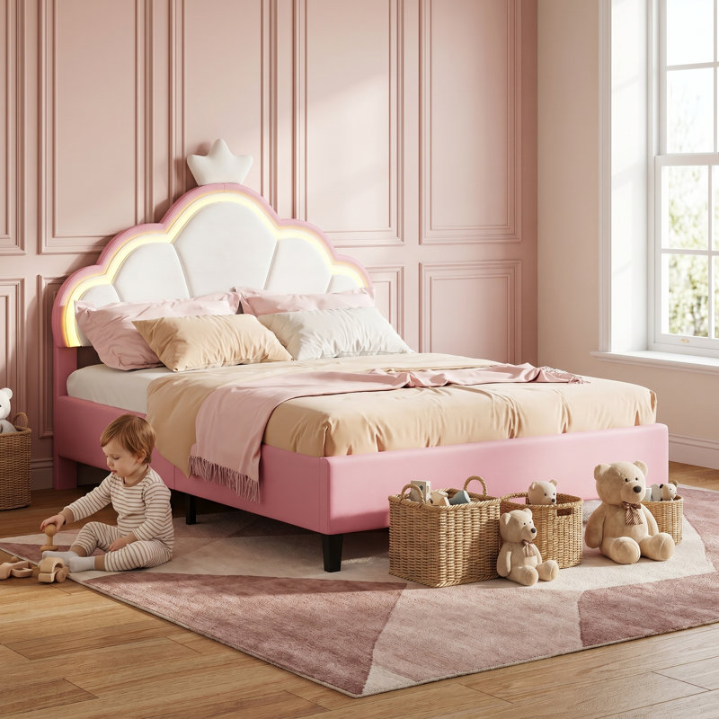 Upholstered Bed, 3'（90x190cm)