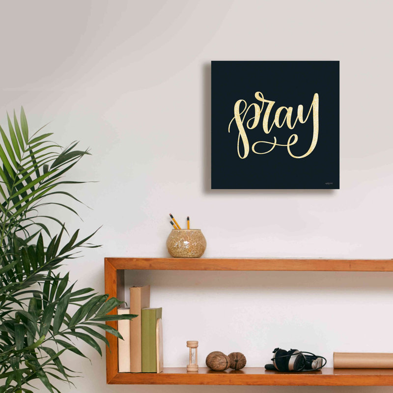 «Pray» par l'imperfect Dust, estampe numérique sur toile, H 12 po x l 12 po x P 0,75 po