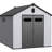 8*10ft Garden Storage Shed In Plastic - And Long-lasting Backyard Provide Extra Space