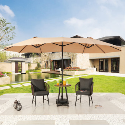 Zadie 181'' x 104.3'' Rectangular Market Umbrella
