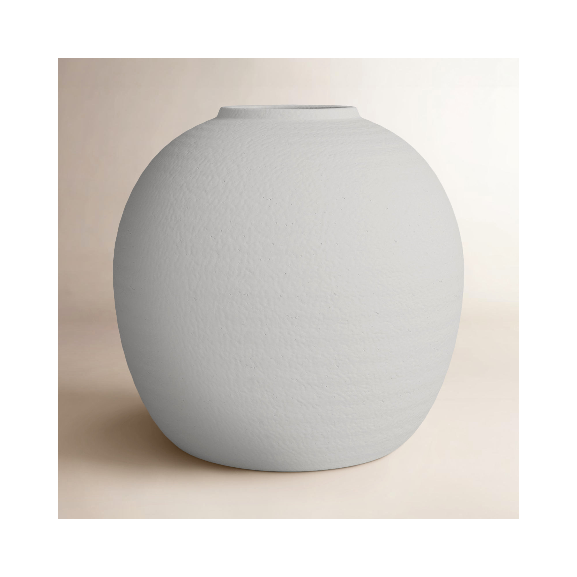 Abie Handmade Watertight Ceramic Table Vase, 10.75" H x 11.5" W x 11.5" D