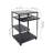 Sternberg Height Adjustable Rolling Computer Desk With Keyboard Tray