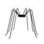 Ensemble de porte-bougie en métal Spider