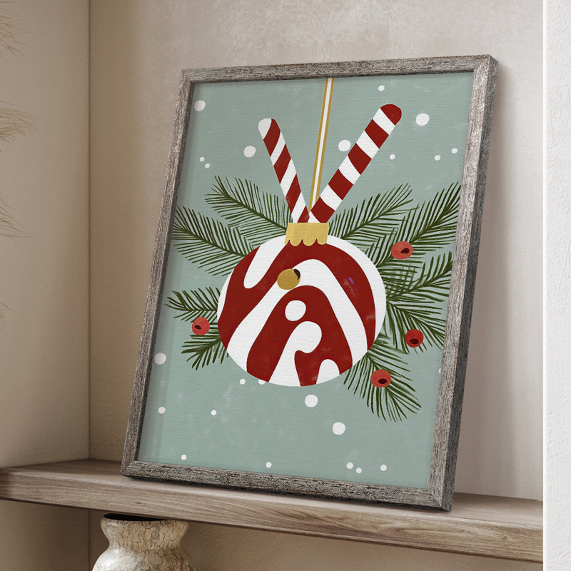 «Christmas Holiday Art DCC III», reproduction d'art encadrée - bois massif XMA171374, H 11 po x l 9 po