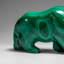 Véritable sculpture de panthère malachite polie (242,2 grammes)