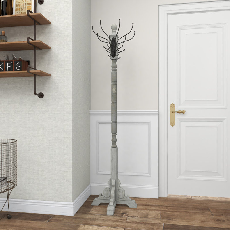 Shey Freestanding 12 - Hook Coat Rack