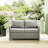 55'' Wide Metal Loveseat with Cushions-768011452-767976374