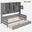 Lit de jour tout-en-un en bois avec 2 tiroirs, armoires et tablettes-1835747265-1835747264