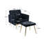 Chaise d'appoint avec accoudoirs et dossier réglables-91933820