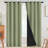 Eliott Solid 100% Blackout Thermal Insulated Grommet Curtain Panels Heat and Full Light Blocking Curtains for Living Room with Black Liner 2 Panels Set-1352076468-1352076464