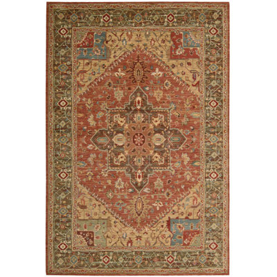 Tapis oriental en laine brun Jimena