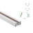 4 ft H-Type 3-Wire Surface Mount Track Rail, White-131582698