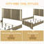 Queen Bed with LED,Sturdy Structure