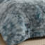Ensemble de courtepointe réversible en coton bleu / gris 3 pièces-91870759-91870755