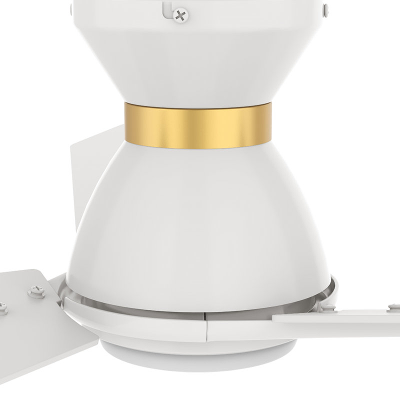Smart Ceiling Fan With Remote, Light Kit Included, Works With Google Assistant And Amazon Alexa,Siri Shortcut., White, 52"