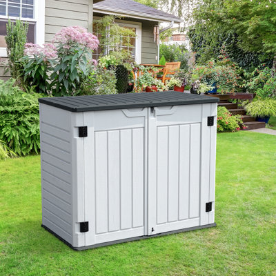 4.3 ft. W x 2.4 ft. D Resin Horizontal Storage Shed