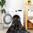 Area Rug, Black Washable Rug (Black+Gold)-1096312077