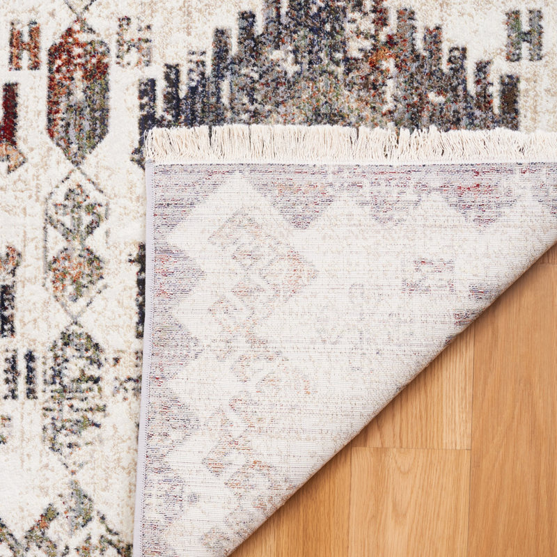 Tapis marocain rétro performance perse, Rectangle 5 pi 3 po x 7 pi 7 po