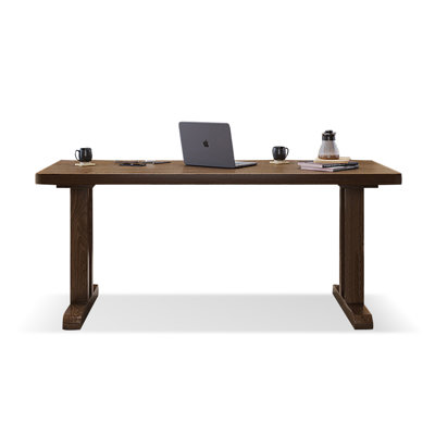 Light Walnut Rectangular Solid Wood Writing desk