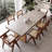 Gray Rectangular Solid Wood Dining Table-595639369