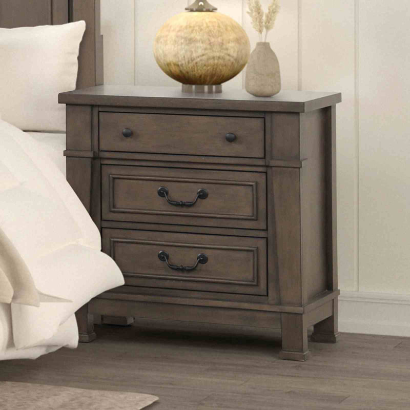 Mobilier de chambre à coucher de style transitionnel 1pc