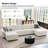 Grandon 162" Modern 6-Piece Modular Sectional Sofa with Two Ottomans-349374744