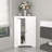 Floor Corner Cabinet With 2 Doors And Adjustable Shelves, Freestanding Narrow Cabinet Organizer, Corner Storage Cabinets