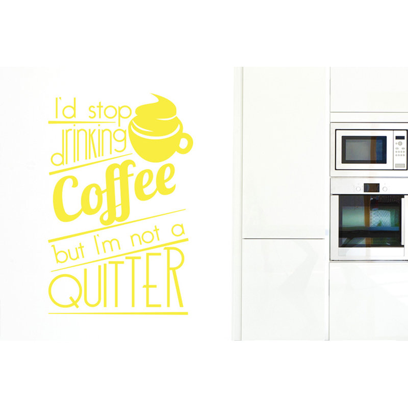 Food & Beverage Wall Decal, Bright Yellow