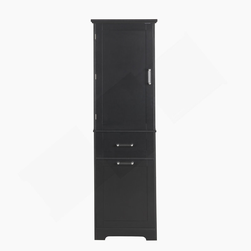 Grande armoire de rangement pour salle de bain avec tablette réglable