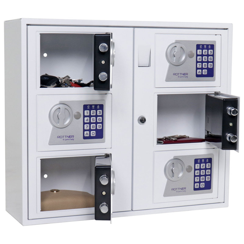 Steel Wall Organizer with Electronic Lock