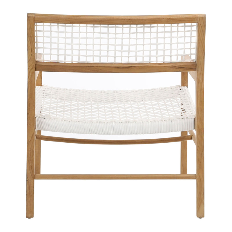 Chloe 26" W Armchair with White Seat