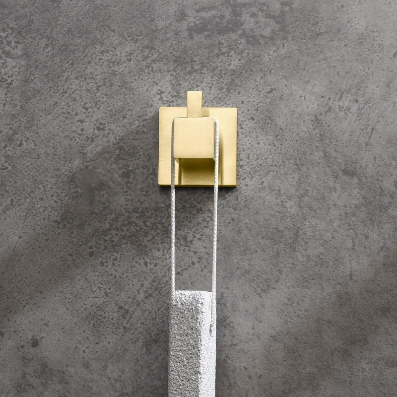 Wall Mounted Robe Hook, Brushed Gold