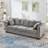 Uphlostered Sofa with Nailheads