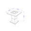 Table de bout blanche ARIYA