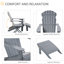 Chaise Adirondack pliante en bois avec table Pays-Bas-1920538493