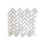 1" x 2" Marble Horringbone Mosaic Wall & Floor Tile