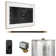 XButler Steam Shower Control Package with iSteamX Control and Linear Steamhead in White Matte Black