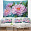 Tapisserie rose des pivoines Floral-28483010