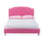 Karina Vegan Faux Leather, Full Leather Platform Bed, Pink 39.51'' H X 62.76'' W X 85.97'' L-1225800386-1225800398