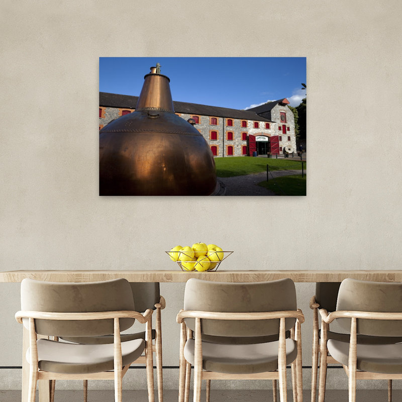 Copper Still At Midleton Whiskey Distillery Midleton County Cork Ireland by George Munday - Wrapped Canvas Print