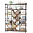 Triple 6-Tier Bookshelf, Industrial Large Bookcase with 18 Open Display Shelves, Modern Tree Bookcase with Metal Frame and Hanging Function-212606301-212606288