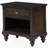 Dark Oak 1-Drawer Nightstand