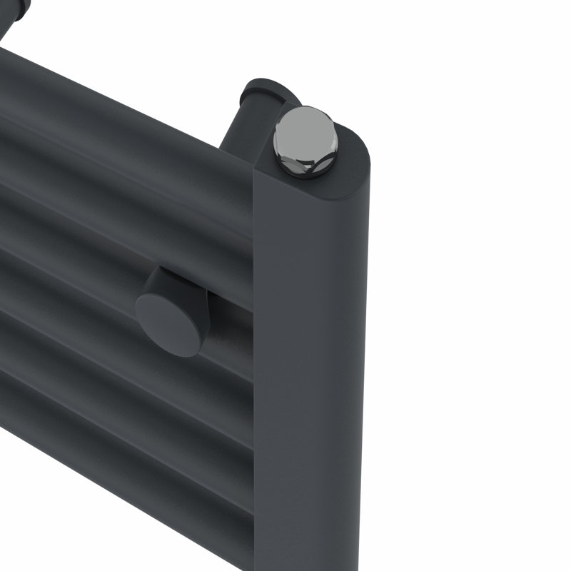 Bellamira Straight Towel Rail Heated Towel Rails, 180cm H x 60cm W x 3cm D, Anthracite